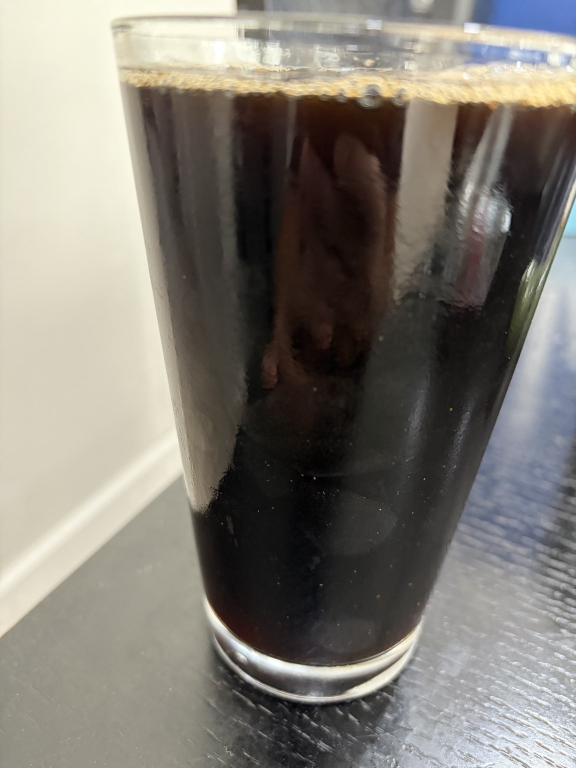ケグ詰め時に味見した黒褐色のTraditional Irish Stout